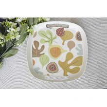 Hot-Sell Eco Bamboo Fiber Tray with Print (BC-TP1012)